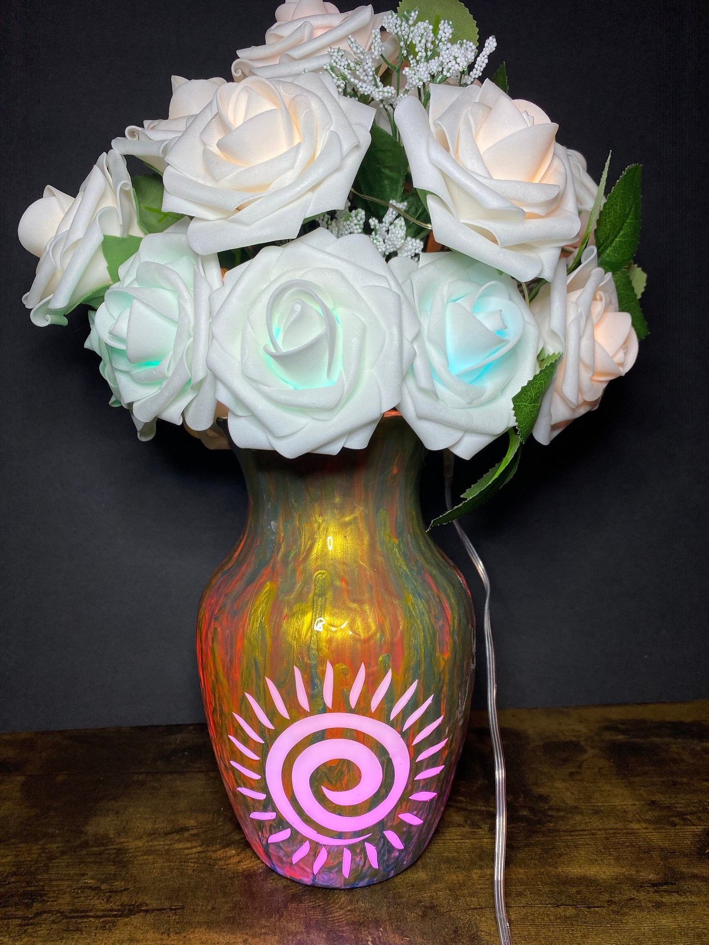 Artistic Golden Sun Lamp