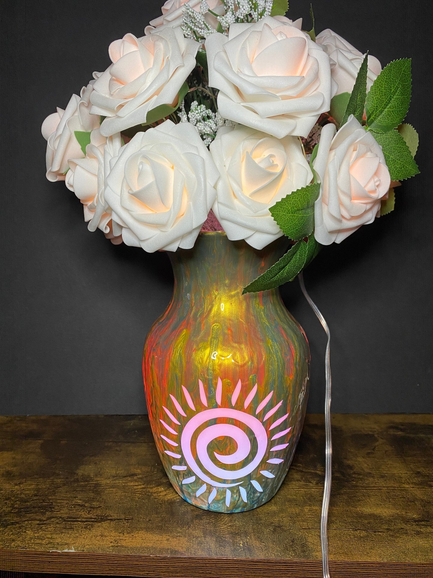 Artistic Golden Sun Lamp