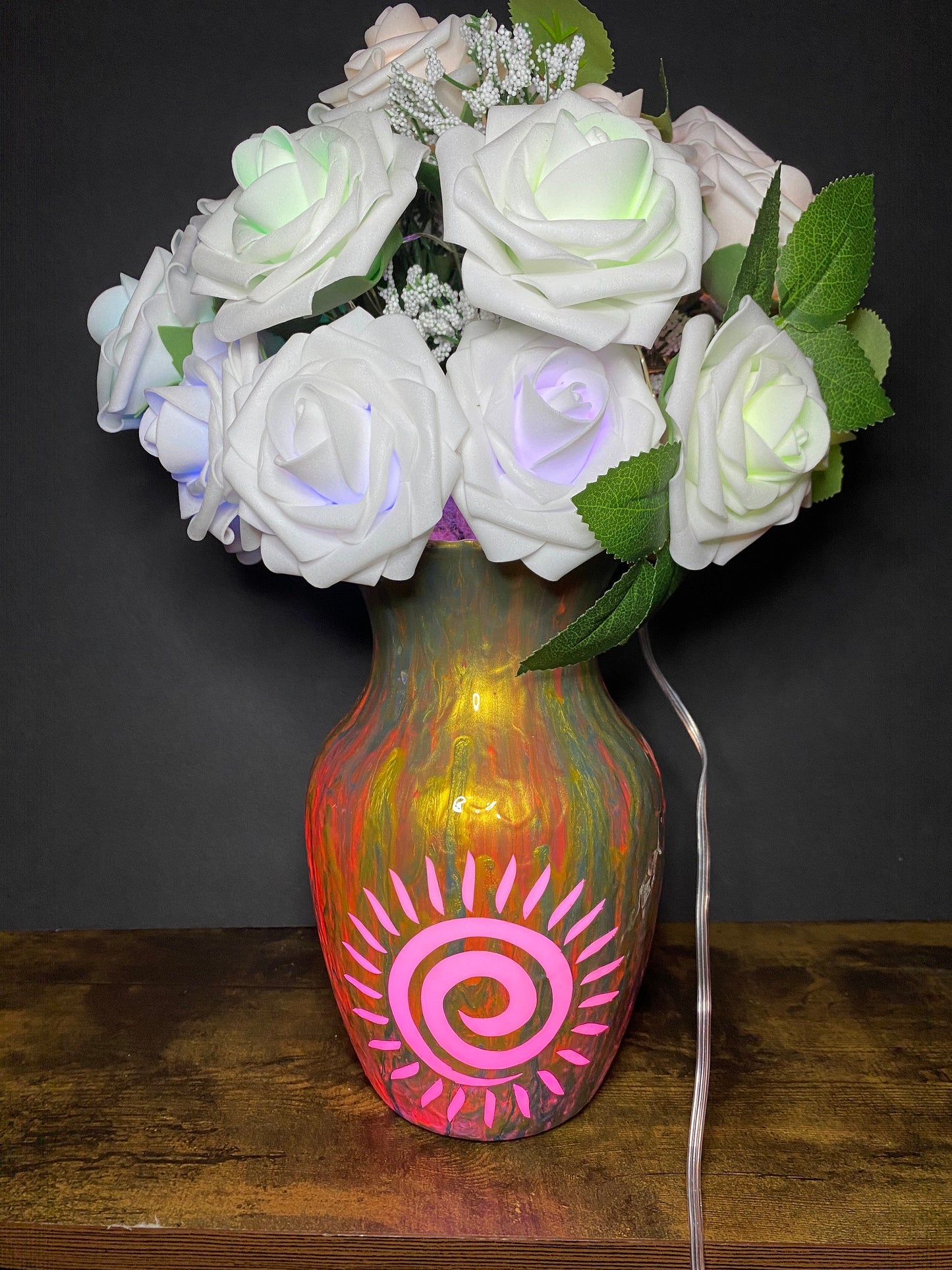 Artistic Golden Sun Lamp